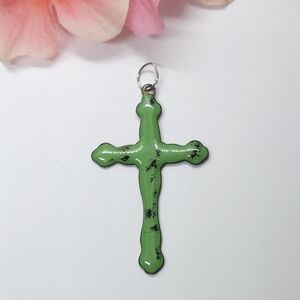 Green Cross Pendant
